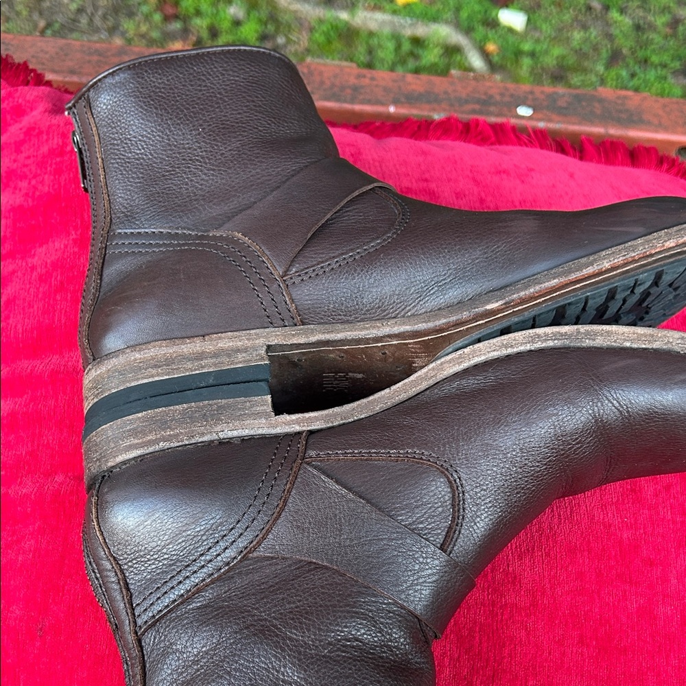 Frye Brown Leather Women's Winter Boots - Picture 8 of 9